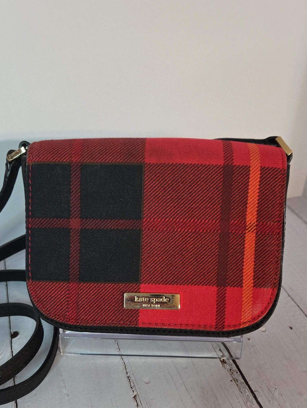 Kate Spade Newbury Lane Carsen Plaid Crossbody Bag